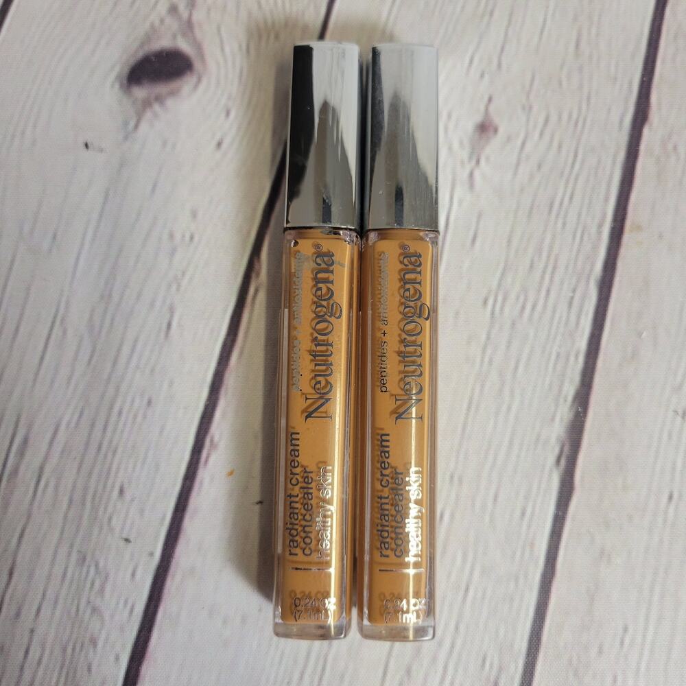 Neutrogena Radiant Cream Concealer NEW  Pack of 2 Pecan Peptides+Antioxidants